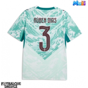 Portugalsko Ruben Dias #3 Venkovní Dres MS 2026 Krátký Rukáv Portugalsko Ruben Dias #3 Venkovní Dres MS 2026 Krátký Rukáv